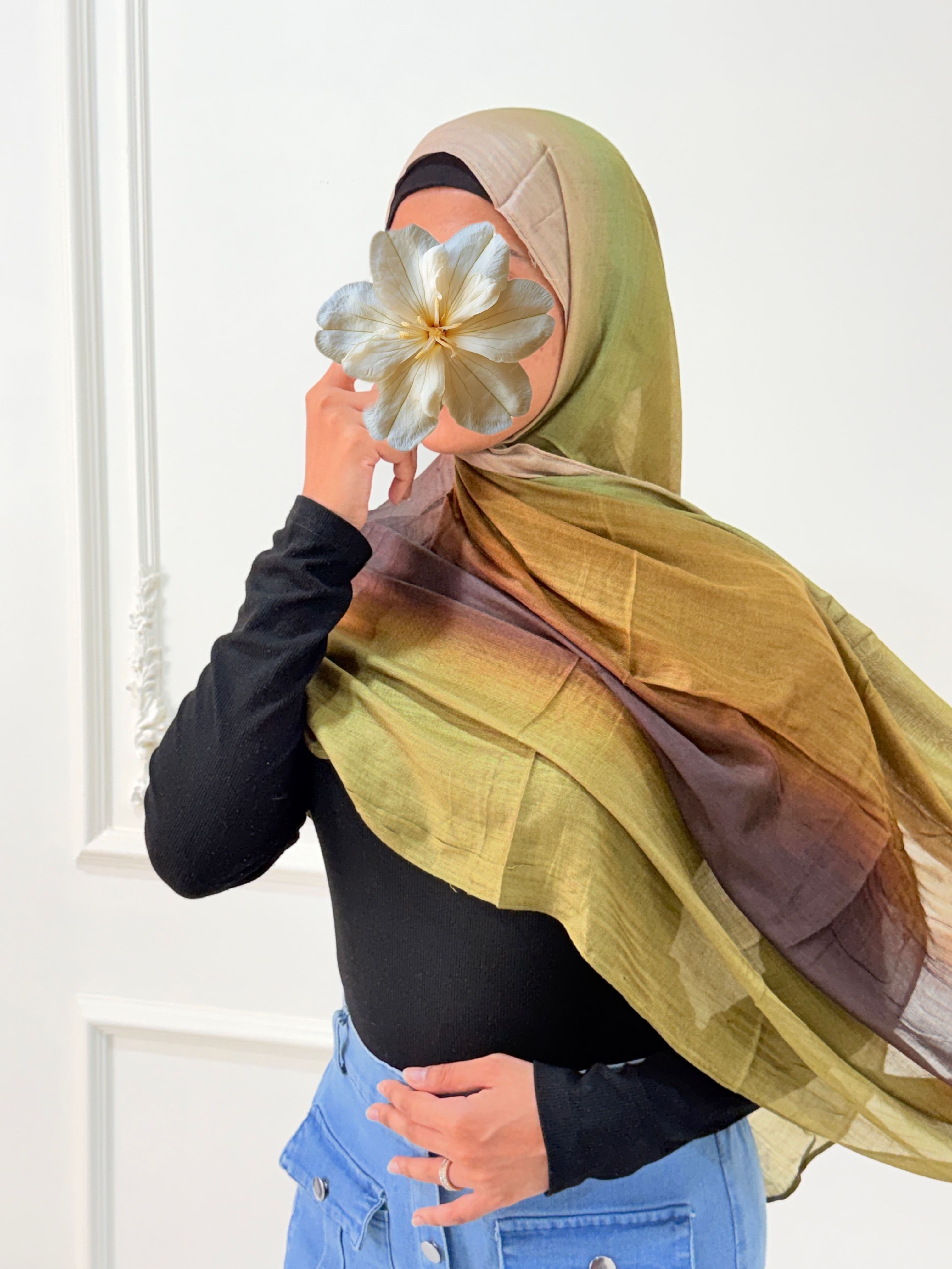 Ombre Olive Hijab